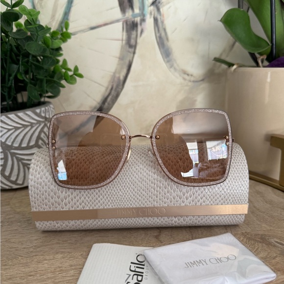 SALE❤️JIMMY CHOO Letis gradient oversized square sunglasses 🌸 - Picture 10 of 16